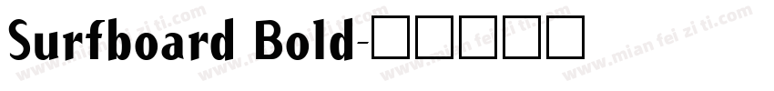 Surfboard Bold字体转换